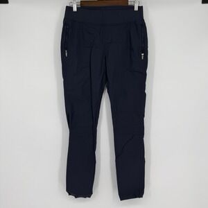 Toad Co Flextime Moto Crop Pant Womens 6 Navy Blue‎ Stretch Outdoors Hiking